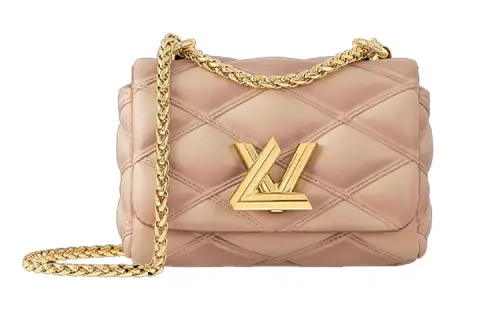 LOUIS VUITTON GO 14 Lambskin Crossbody Bag, Shoulder Bag Women's Beige