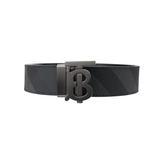 Burberry Monogram Buckle Reversible Belt