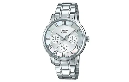 CASIO Men Standard Series Silver Watch LTP-E315D-7A