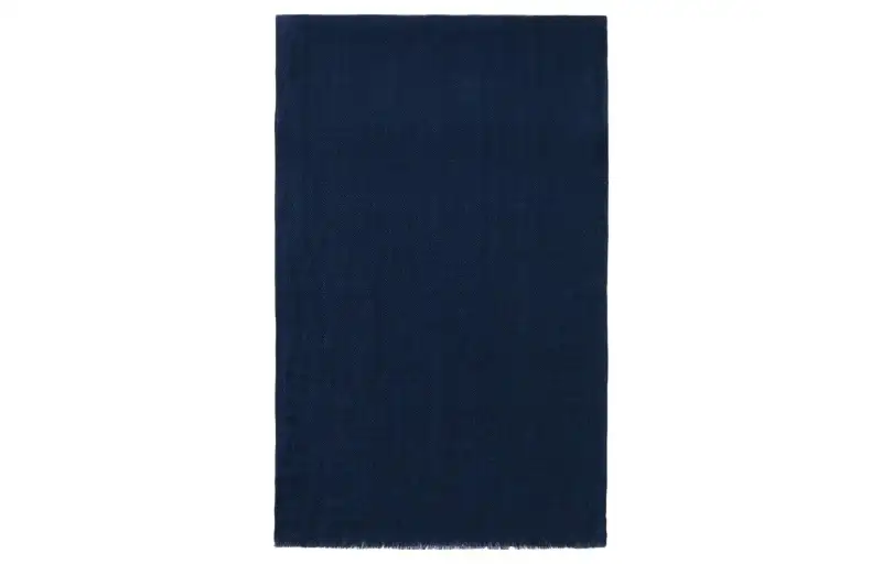 Loro Piana Knit Scarves Unisex Blue