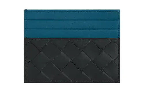 Bottega Veneta Intrecciato Two-Toned Card Holder