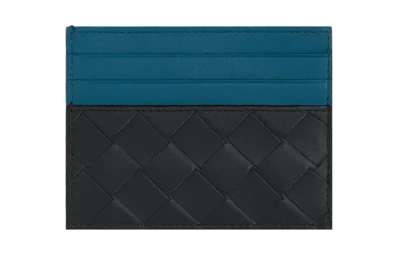 Bottega Veneta Intrecciato Two-Toned Card Holder