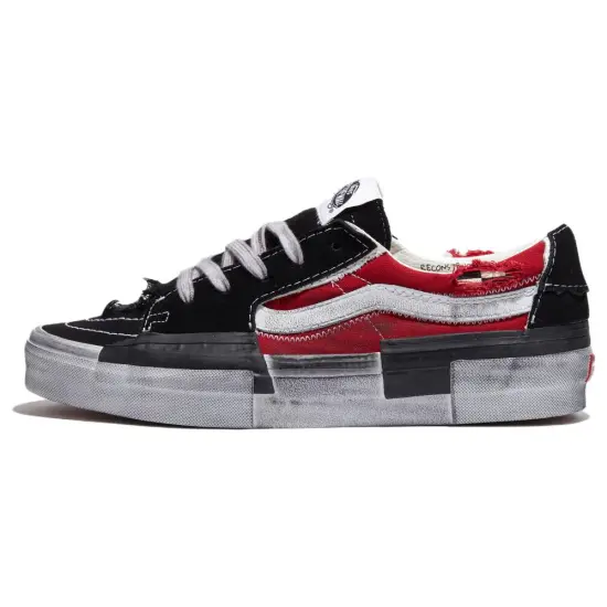 Vans SK8 Skateboarding Shoes Unisex Low-top Black/Red