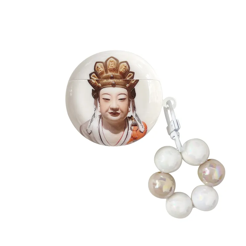 Baohuguang is suitable for FreeBuds Pro2+/Pro Huawei freebuds5/4i/4e/3 Internet celebrity hot trendy and cool belt pendant all-inclusive anti-fall fun speechless Bodhisattva earphone case