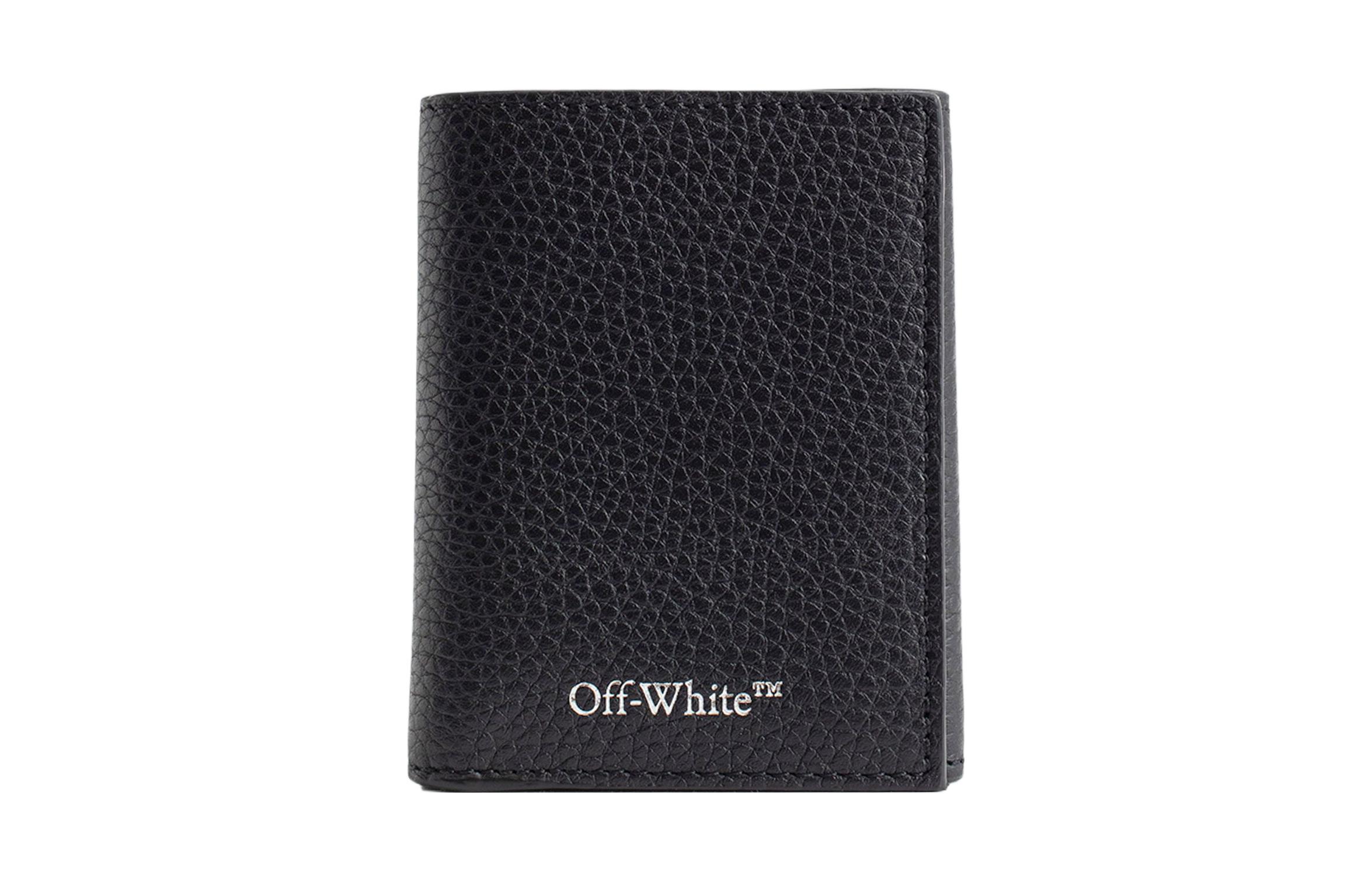 Мужской кошелек OFF-WHITE OMNC068F23LEA0011000 (черный) — фото 2