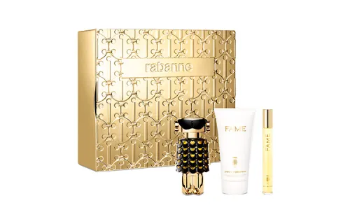 Paco Rabanne Perfumed perfume, fresh nutritious set, Birthday gift, 3 piece set, 50 ml, 10 ml, 75 ml