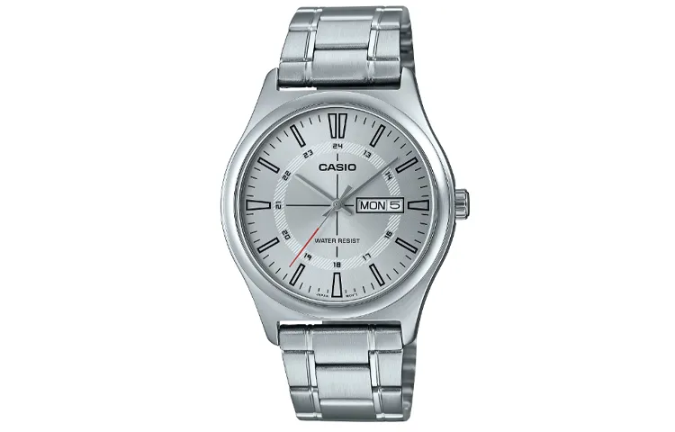 CASIO Men Standard Series Silver Watch MTP-V006D-7C