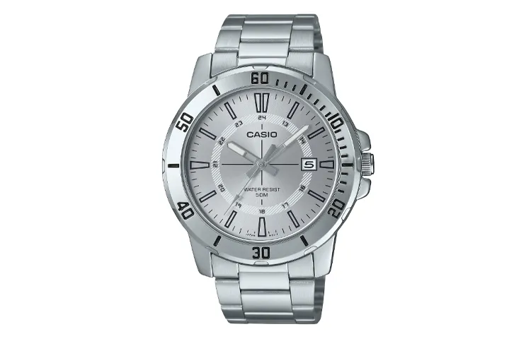 CASIO Men Standard Series Silver Watch MTP-VD01D-7C