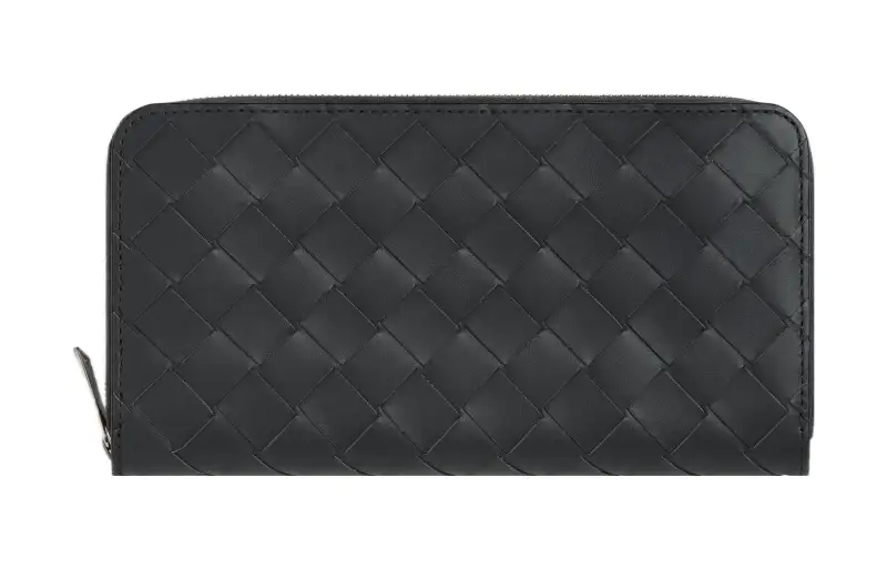 Bottega Veneta Intrecciato Zip Around Wallet
