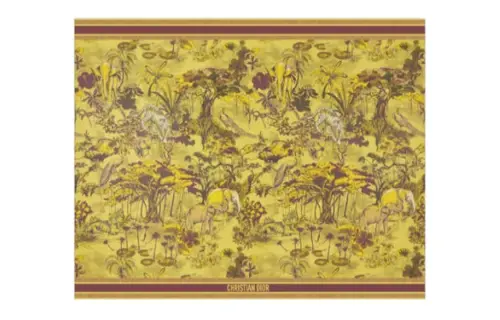 DIOR Knit Scarves Women's Yellow