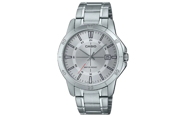 CASIO Men Standard Series Silver Watch MTP-V004D-7C