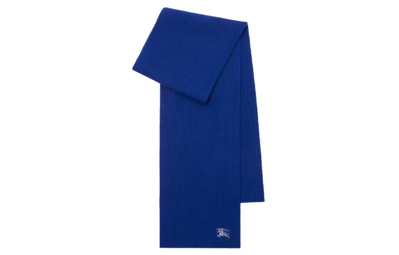 Burberry EKD-embroidered cashmere scarf