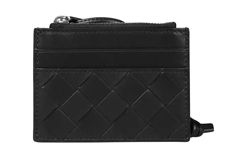 Bottega Veneta Calfskin Card Holder Men's Black