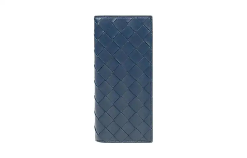Bottega Veneta Cow Leather Wallet Women's Blue