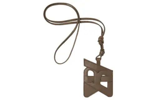 Bottega Veneta Cow Leather Cell Phone Pouch Bag Accessory Men's Taupe Gray