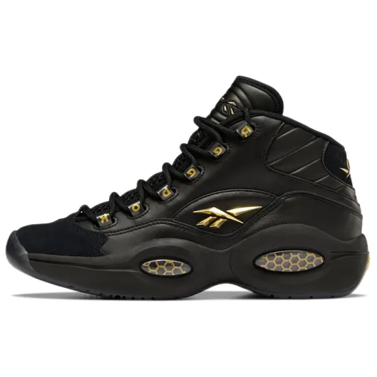 Reebok Question Mid Black Gold