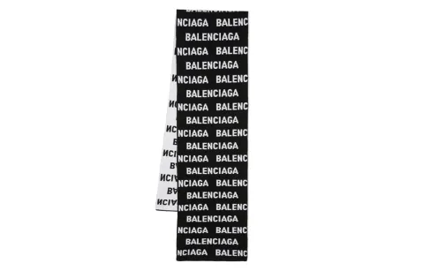 Balenciaga Knit Scarves Women's Black