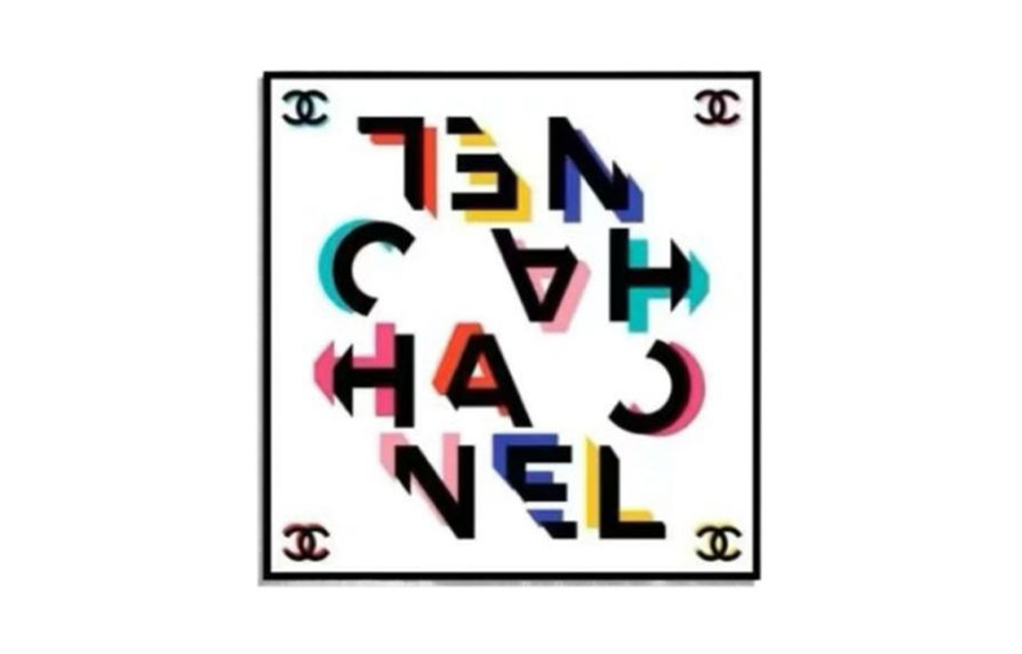CHANEL Silk Scarves Women's White