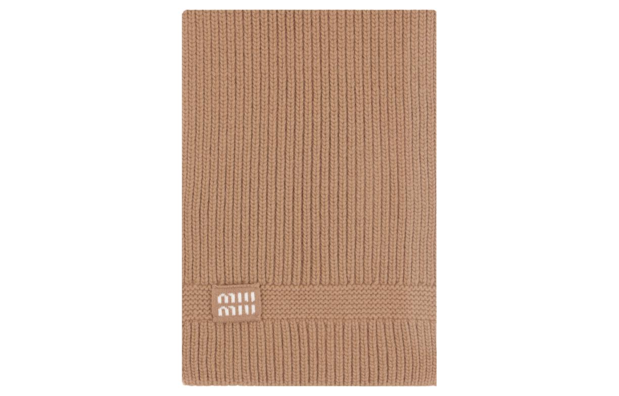 Женский шарф MIU MIU (коричневый)