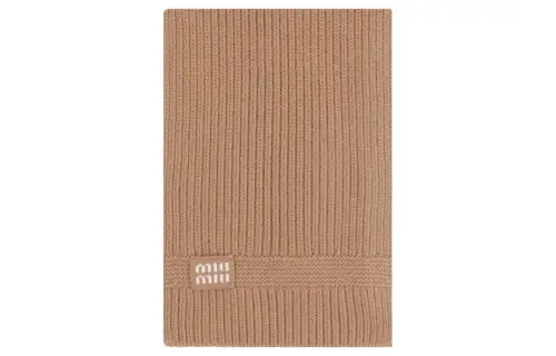 MIU MIU Knit Scarves Women's Brown