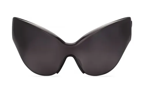 Balenciaga Injection Molded Nylon Irregular Shape Sunglasses Unisex Black