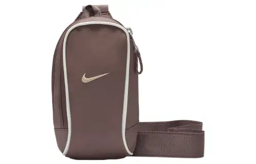 Nike Adjustable Strap Nylon Sling Bag, Shoulder Bag, Crossbody Bag Regular Unisex Brown