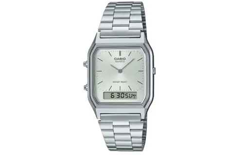 CASIO Unisex VINTAGE Series Silver Watch AQ-230A-7AMQY