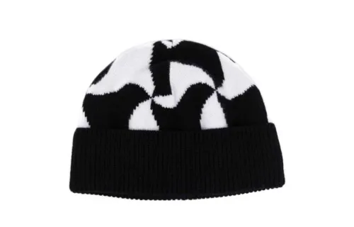 Bottega Veneta Patterned Print Beanies Women's Black