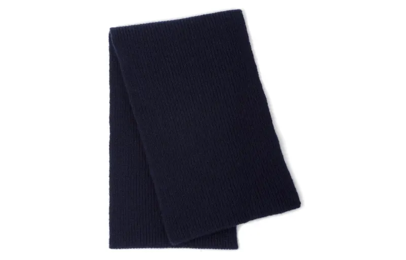 PRADA Knit Scarves Men's Dark Blue