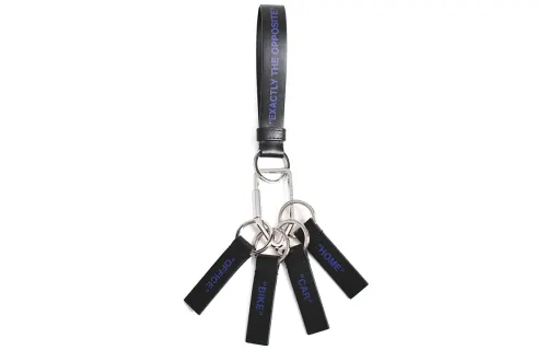 OFF WHITE Keychains Unisex Black