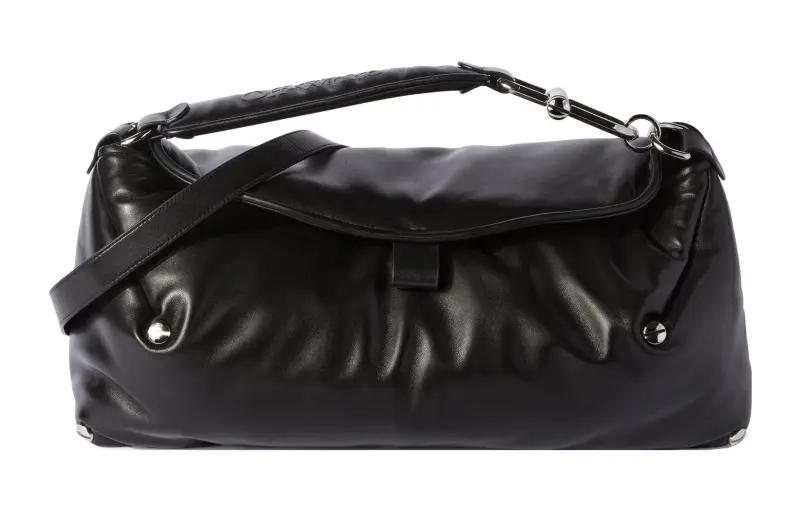 OFF WHITE Leather Handbag, Shoulder Bag Women's Black