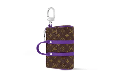 LOUIS VUITTON Lv Colormania Mini Keepall Pouch Violet