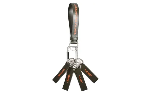 OFF WHITE Keychains Unisex Army Green