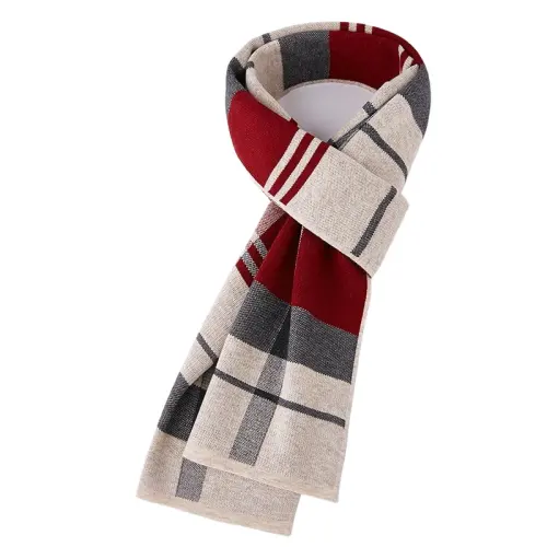 FAIRWHALE Sheep Wool Knit Scarves Men's