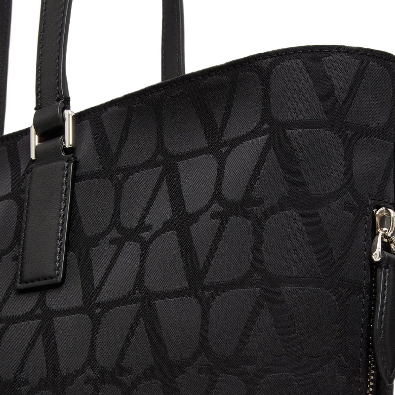 Мужская сумка Valentino (черная) — фото 7