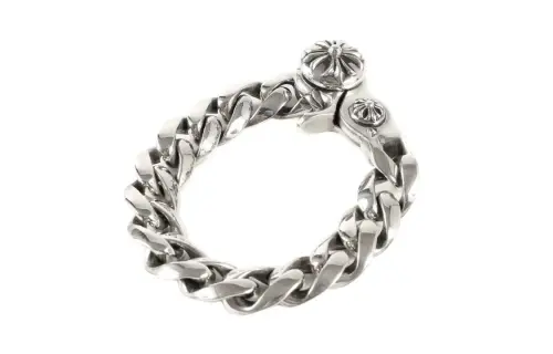 Chrome Hearts 925 Sterling Silver Bracelets Unisex Silver
