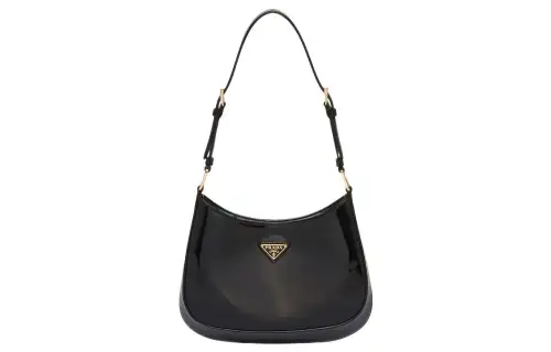 PRADA Cleo Leather Portable Crossbody Bag, Shoulder Bag Women's Black