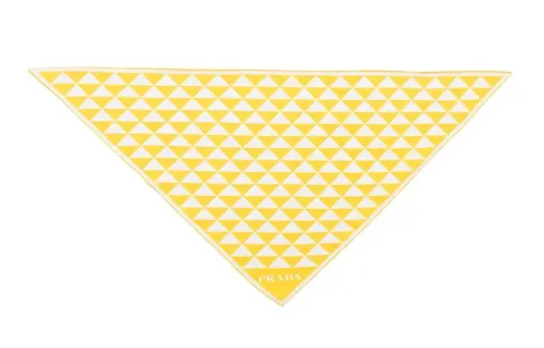 PRADA Knit Scarves Women's Yellow