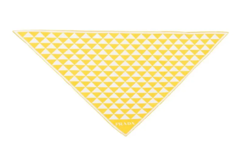 PRADA Knit Scarves Women's Yellow
