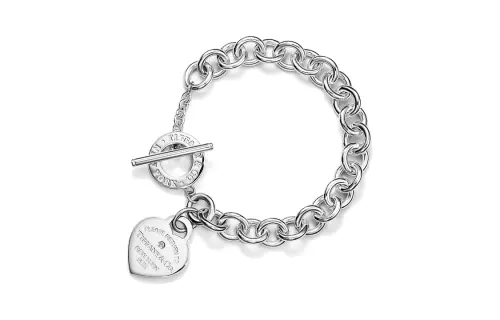 TIFFANY & CO. Diamond Bracelets Unisex Silver