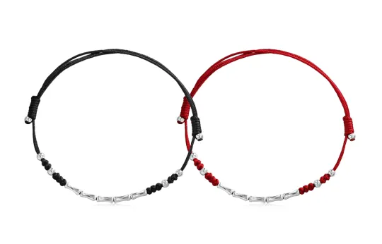COPI S925 Silver, Fabric Rope Bracelets Unisex
