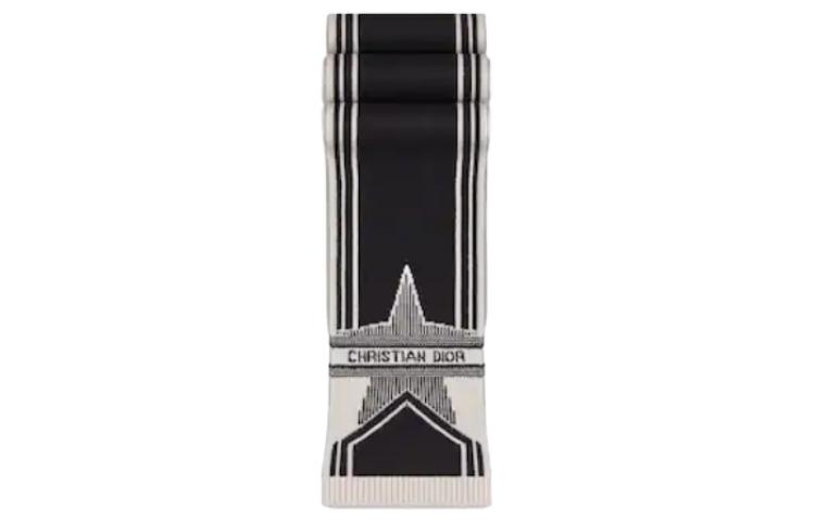 Женский шарф Dior DIOR Logo (черный)