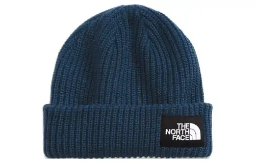 The North Face logo-box cuffed beanie