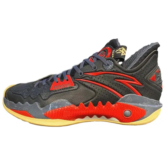 ANTA Shock Wave 5 Basketball Shoes Men Low-Top Black