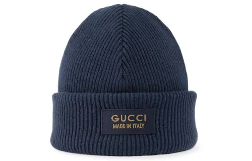GUCCI Logo-patch Wool Beanie