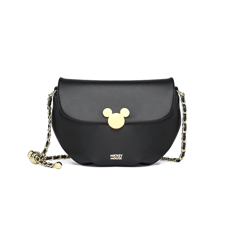 Disney Leather Cloud Bag, Crossbody Bag, Shoulder Bag Women's Black