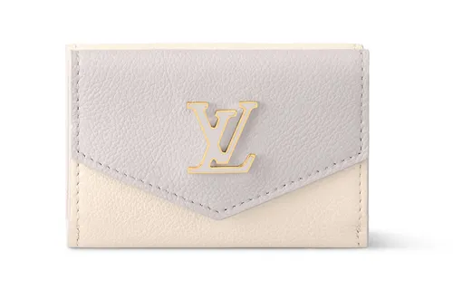 LOUIS VUITTON Calfskin Wallet Mini Women's Light Purple