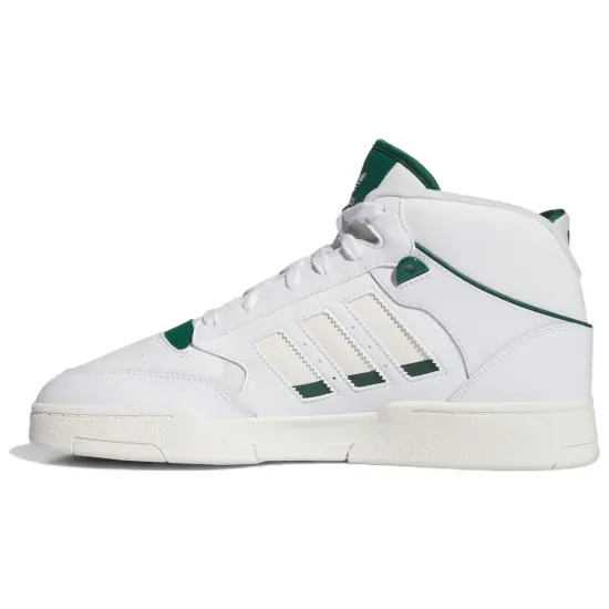 Adidas Originals Drop Step Skateboard Shoes Unisex Mid-top White/Green