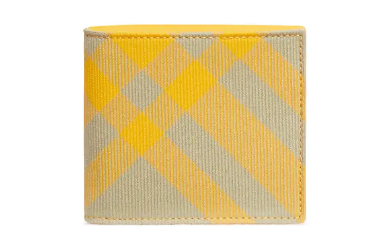Burberry Polyester Coin Purse Wallet Women's Yellow