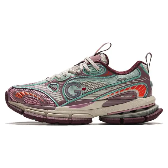 Anta Anta Champion All Weather Series Slip Resistant Low Top Running Shoes Women's Lotus Purple